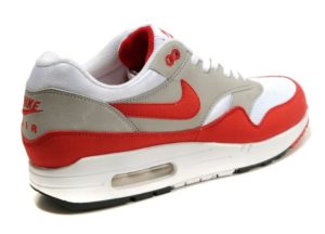 Nike Air Max 87 белый с красным и серым 35-40