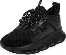 Кроссовки Versace Chain Reaction черные 41-45