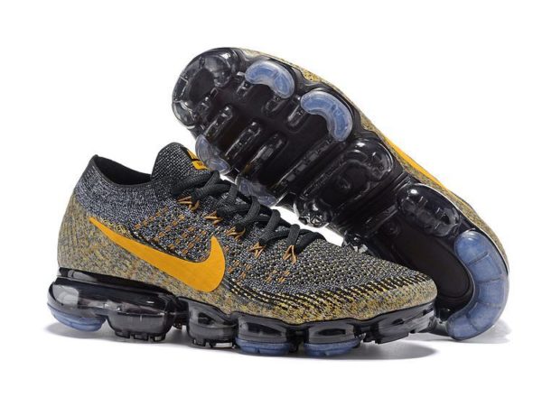 Nike Air VaporMax Flyknit черно-желтые 40-44