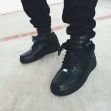 Кроссовки Nike Air Force 1 черные (35-45)