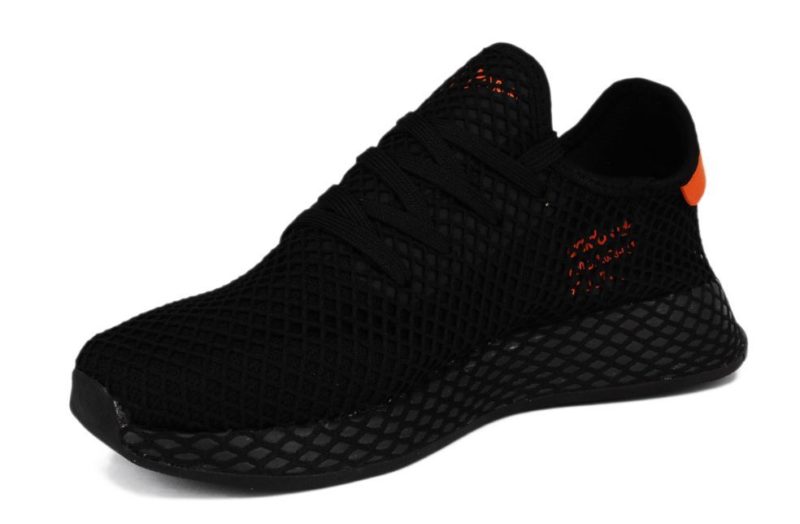 Adidas Deerupt Runner черные с оранжевым (35-39)