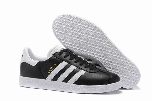 Adidas Gazelle Leather черные с белым (40-44)