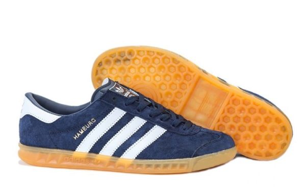 Adidas Hamburg темно-синие с белым (39-44)