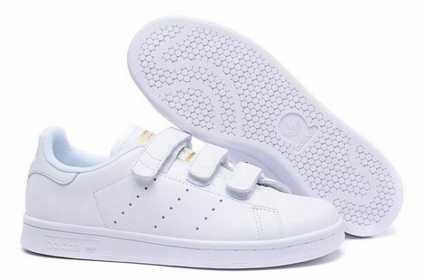 Adidas Stan Smith CF белые с золотым (35-39)