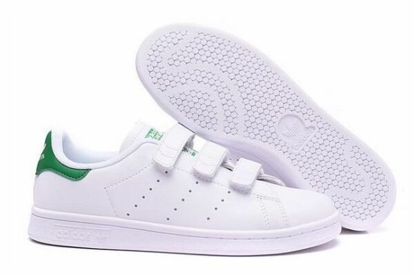 Adidas Stan Smith CF белые с зеленым (35-39)