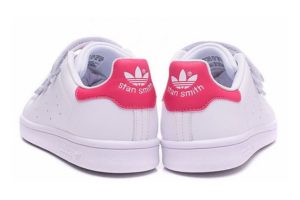 Adidas Stan Smith CF белые с розовым (35-39)