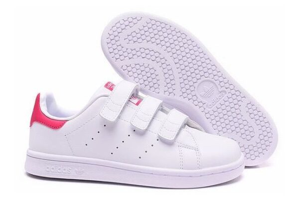 Adidas Stan Smith CF белые с розовым (35-39)