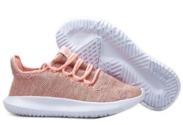 Adidas Tubular Shadow Knit персиковый с белым (35-39)