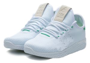 Adidas x Pharrell Williams Tennis Hu белые с зеленым (35-44)