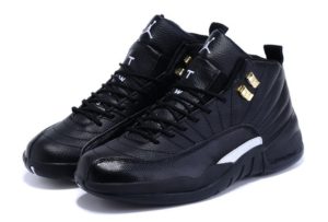 Nike Air Jordan 12 Retro черные с белым (40-45)