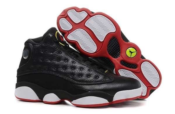 Nike Air Jordan 13 Retro черные с белым и красным (40-45)