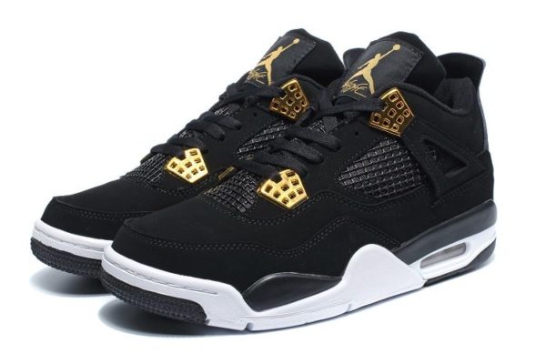 Nike Air Jordan 4 Retro черные с белым (40-45)