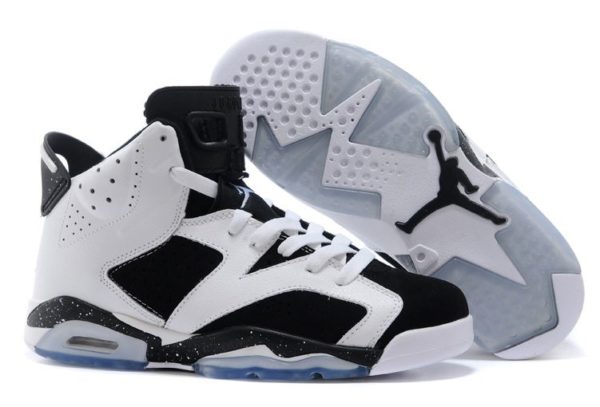 Nike Air Jordan 6 Retro белые с черным (40-44)