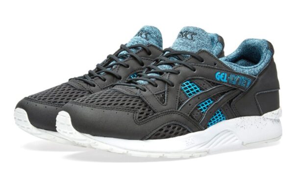 Asics Gel Lyte 5 черные с голубым (40-44)