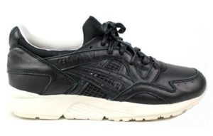 Asics Gel Lyte 5 кожаные черные с белым (40-44)