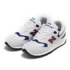 NEW BALANCE 999 КОЖА-СЕТКОЙ белые с синим(36-40)