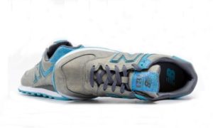 New Balance 574 серебро с бирюзовым 36-40