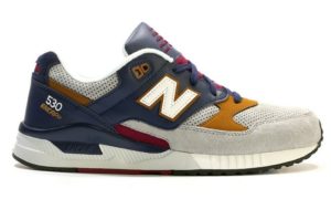 New Balance 530 серые с синим (40-44)