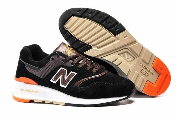 New Balance 997 черные с оранжевым (39-43)