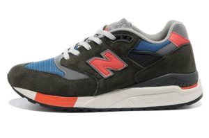 New Balance 998 черные с серым и оранжевым (39-44)