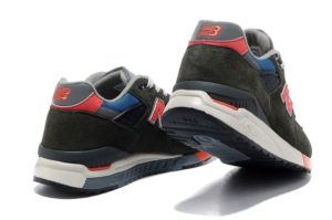 New Balance 998 черные с серым и оранжевым (39-44)