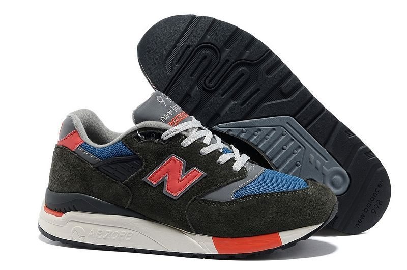 New Balance 998 черные с серым и оранжевым (39-44)