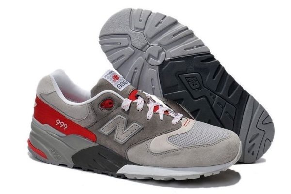 New Balance 999 "Elite Edition" серые с красным (35-44)