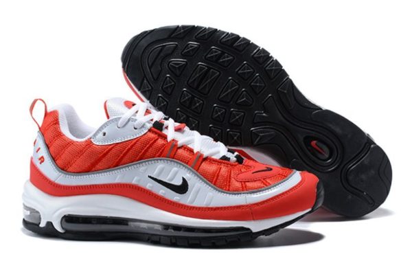 Nike Air Max 98 красные с белым (35-44)