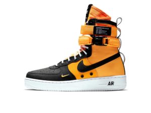 Nike Air Force 1 SF Mid черно-оранжевый (40-44)