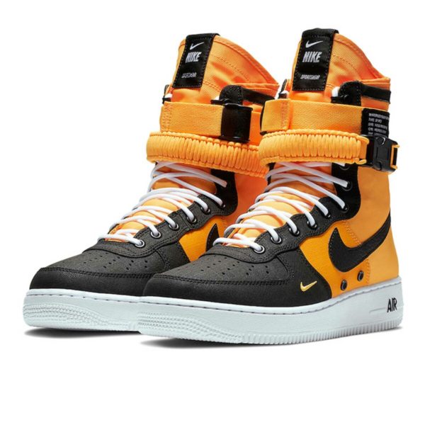 Nike Air Force 1 SF Mid черно-оранжевый (40-44)