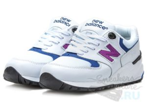 NEW BALANCE 999 КОЖА-СЕТКОЙ белые с синим(36-40)