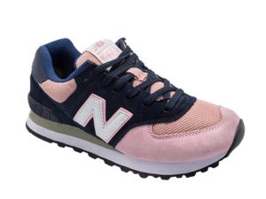 New Balance 574 синие с розовым (36-40)