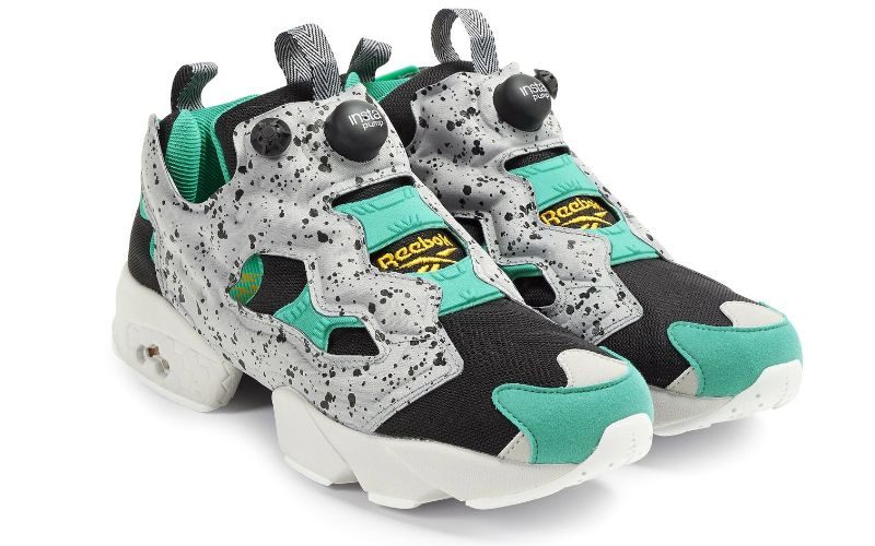 Reebok Insta Pump Fury SP серые с зеленым (36-40)