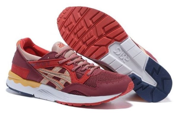 Ronnie Fieg x Asics Gel Lyte 5 бордовые (35-44)