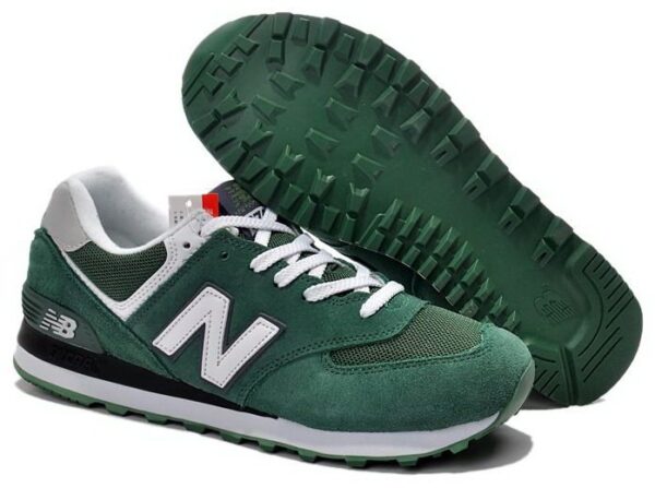 New Balance 574 зеленые с белым (35-40)