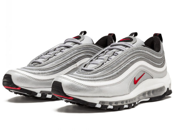 Кроссовки Nike Air Max 97 серебряные silver (35-44)