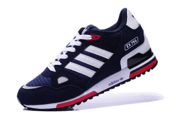 Adidas ZX 750 синие с белым и красным (40-44)