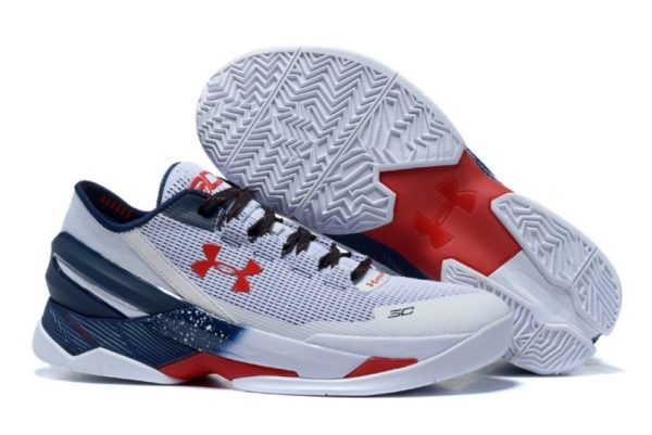 Under Armour Clutchfit Drive Low белые с красным и синим (40-45)