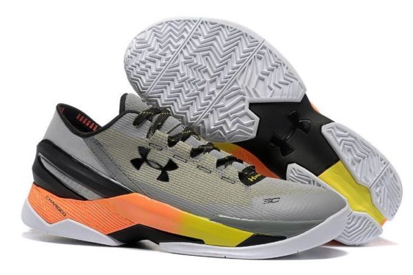 Under Armour Stephen Curry 2 серые с оранжевым (40-45)