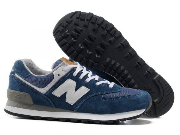 New Balance 574 синие с белым (35-44)