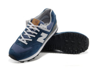 Кроссовки New Balance 574 синие с белым (35-44)