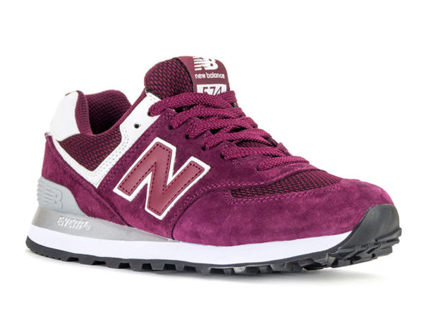 NEW BALANCE 574 ЗАМША бордовые (35-44)