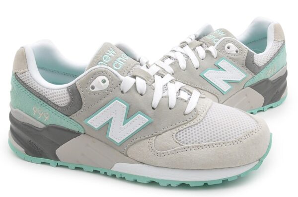 New Balance 999 бежевые с бирюзовым (36-41)