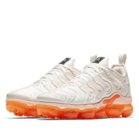 Nike Air VaporMax Plus TN белые с оранжевым 36-40