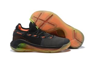 Under Armour Curry 6 чёрные-зелёные-оранжевые (40-45)