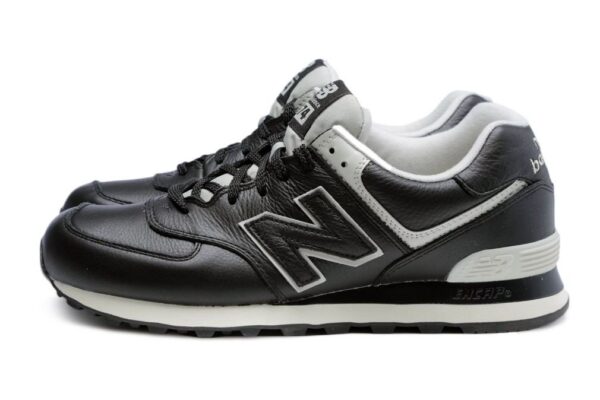 New Balance 574 черные кожаные мужские (40-45)