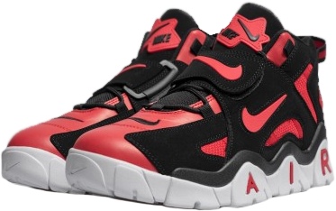 Nike Air Barrage Mid QS черные-красные-белые кожа-нубук мужские (40-44)