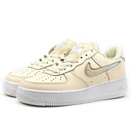 Nike Air Force 1 07 LV8 бежевые кожаные женские (35-39)