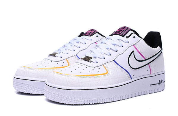 Nike Air Force 1 LV8 Day of the Dead белые кожаные мужские (40-44)