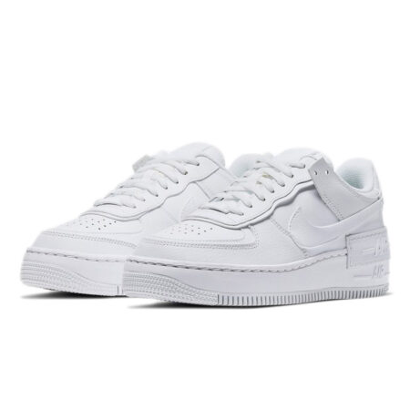 Nike Air Force 1 Shadow белые кожаные женские (35-39)